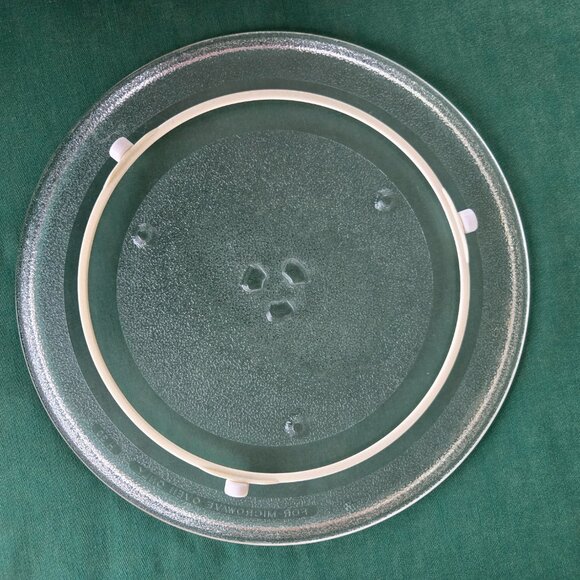 13.5-inch Glass Turntable Tray w/Turntable Ring from GE Microwave - Picture 6 of 8